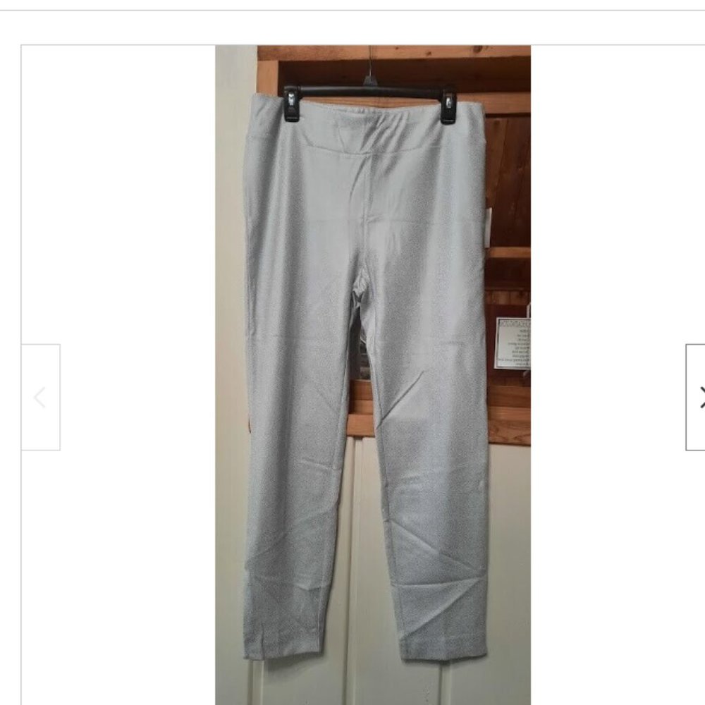 Insight Scuba Skinny Leg Pants Silver Reptile NWT Size 14